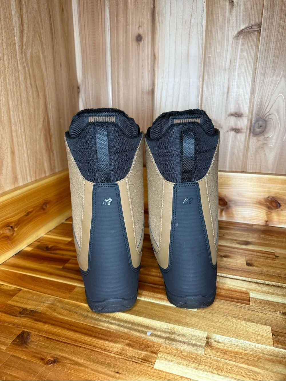 Brown and Black K2 Snowboard Boots with Boa Lacing
